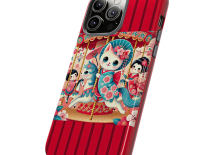 Geisha Kitten's Enchanted Carousel Phone Cases