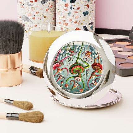 Christmas Ballet of the Absurd Compact Travel Mirror