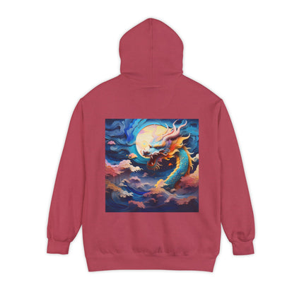 A Dragon's Ascent Unisex Garment-Dyed Hoodie