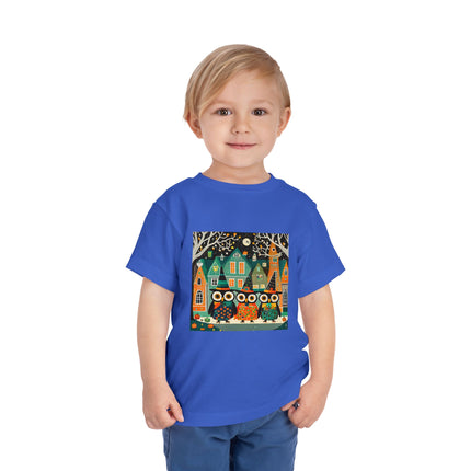 Night of the Trick-or-Treating Owlets Toddler Short Sleeve Tee