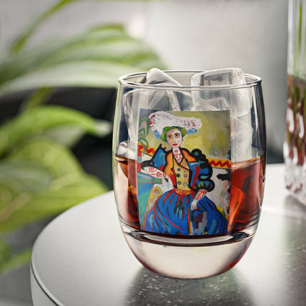A Mulher by Amadeo de Souza-Carosa Whiskey Glass