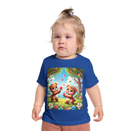Petals and Paws Baby T-Shirt – Sweet Friendship & Garden Dreams