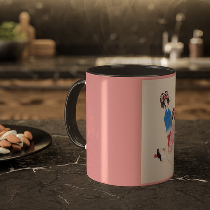 Illustrations of Japanese Toys Pl.001 by Kawasaki Kyosen Colorful Mugs, 11oz