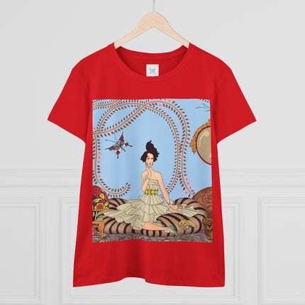 Minuit … ou l’appartement à la mode by George Barbier Women's Midweight Cotton Tee