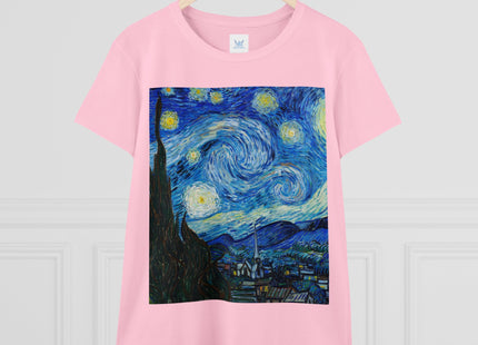 The Starry Night by Vincent Van Gogh Women's Midweight Cotton Tee