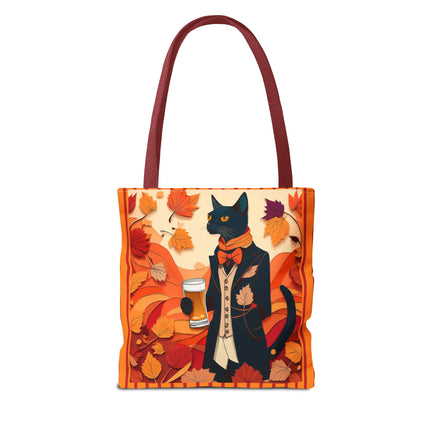 Siamese Cat at an Autumn Harvest Fair Tote Bag (AOP)