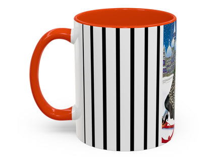 Elegant Winter Woman in Sleigh Colorful Mugs (11oz, 15oz)