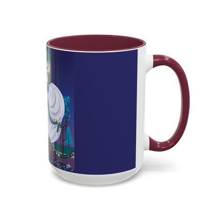 Moonlit Garden Waltz Colorful Mug (11oz, 15oz) – Rococo Romance, Garden Elegance & Enchanted Dance
