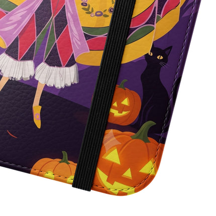 🎭🌹 The Harlequin Rose Masquerade Flip Case – Theatrical Halloween Romance