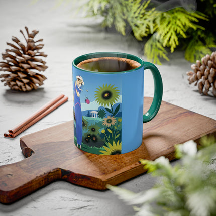 The Secret Language Of Flowers Colorful Mugs – Art Deco Botanical Elegance
