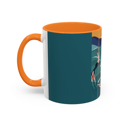 Summer Splash Colorful Mugs – Retro Beach Joy & Carefree Summer Vibes