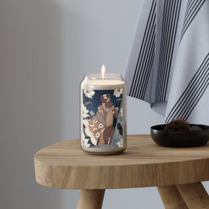 🌸✨ The Midnight Magnolia Masquerade Scented Soy Candle – Art Deco Nocturne