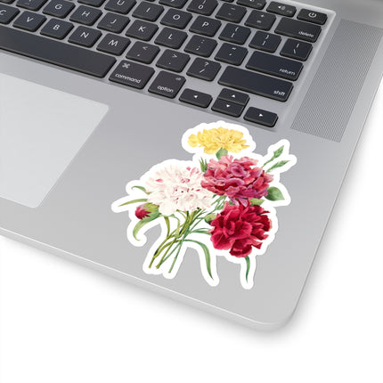 Carnation botanical illustration by Pierre-Joseph Redouté Kiss-Cut Stickers (4 Sizes)