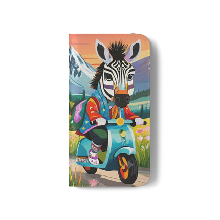 🦓🛴 Stripes on Wheels Flip Case – Sunny Adventures & Storybook Fun