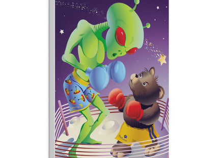 Cosmic Clash Matte Canvas, Stretched, 0.75"