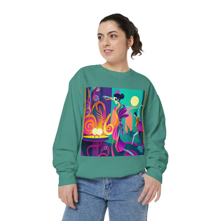 Dance of the Skeleton Ballerinas Unisex Garment-Dyed Sweatshirt