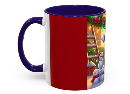 Naughty or Nice Kitten Christmas Colorful Mugs (11oz, 15oz)