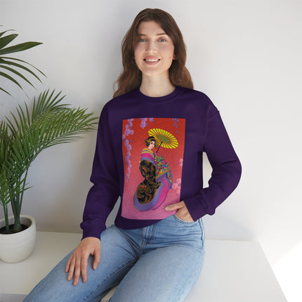 Enchanting Geisha Heavy Blend™ Crewneck Sweatshirt