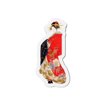 Japanese Woman by Hosoda Eishi Die-Cut Magnets (5 Sizes)