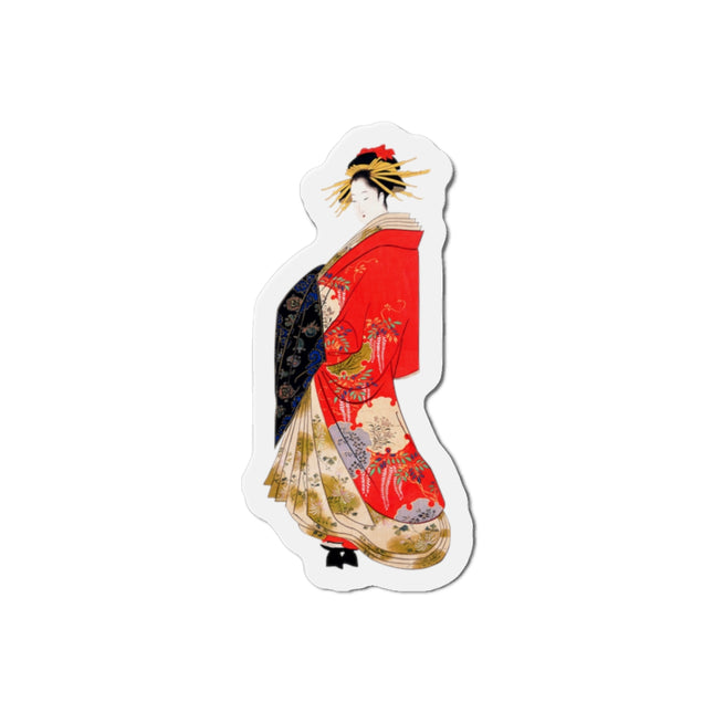 Japanese Woman by Hosoda Eishi Die-Cut Magnets (5 Sizes)