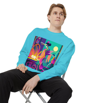 Dance of the Skeleton Ballerinas Unisex Garment-Dyed Sweatshirt