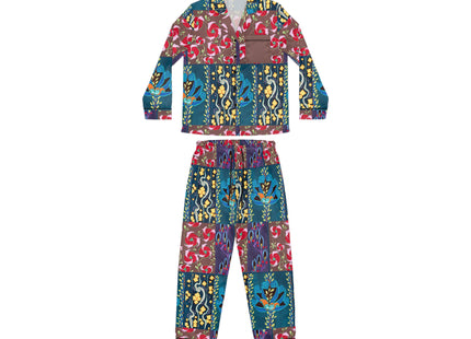 Floral Pattern by Emile-Alain Séguy Women's Satin Pajamas (AOP)