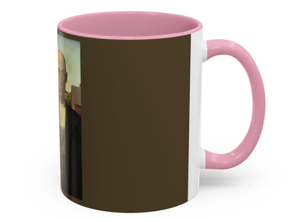 American Gothic by Grant Wood Colorful Mugs (11oz, 15oz)