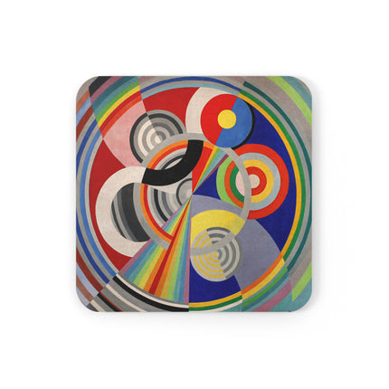 Rythme No. 1 by Robert Delaunay Cork Back Coaster