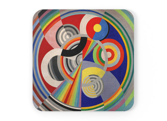 Rythme No. 1 by Robert Delaunay Cork Back Coaster