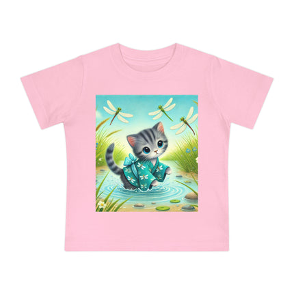 Kitten by the Still Waters Baby T-Shirt – Peaceful Moments & Gentle Wonder