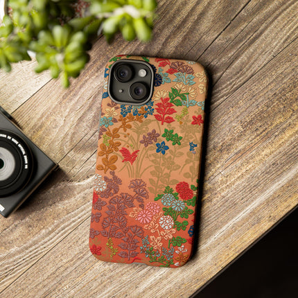 Ornamental Japanese Flower Pattern Phone Cases