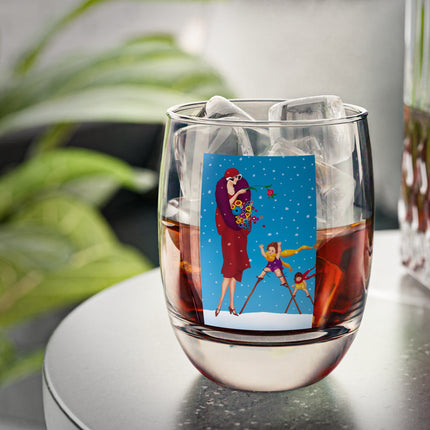 Snowfall & Couture Whiskey Glass