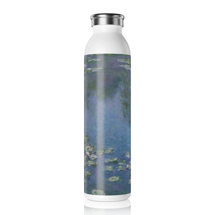 Water Lilies by Claude Monet Slim Water Bottle