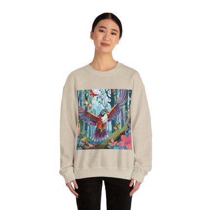 Colorful Raptor Unisex Heavy Blend™ Crewneck Sweatshirt