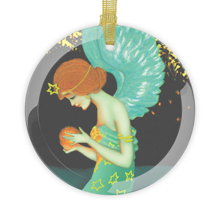 Twilight Angel Glass Ornament
