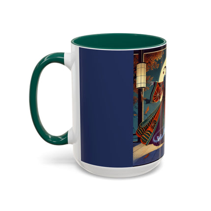 Court Magician with Ghost Butterflies Colorful Mugs (11oz, 15oz)