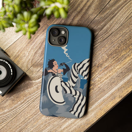 Art Deco Smoker Phone Case – Glamorous Lounging & Timeless Allure