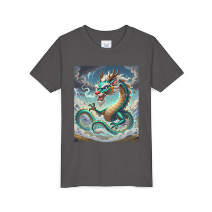 Tibetan Dragon in Battle Youth Short Sleeve Tee