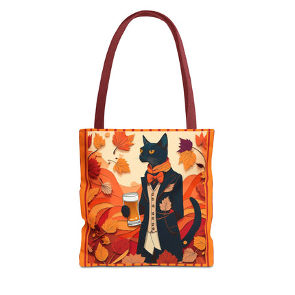 Siamese Cat at an Autumn Harvest Fair Tote Bag (AOP)