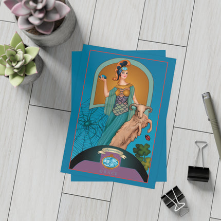 March & Aquamarine (Gem Series) by Sofia Chiostri Postcards (envelopes included) - Bundles of 10, 30, 50 Pieces