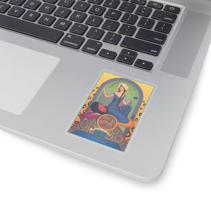 December & Tanzanite (from the Gem Series) by Sofia Chiostri Kiss-Cut Stickers (4 Sizes)