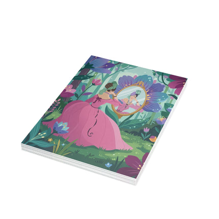 🪞🌸 The Enchanted Garden Mirror Greeting Card – Romantic Floral Fantasy