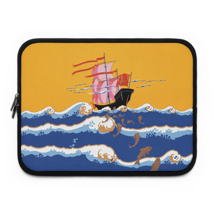 Golden Seas and Whimsical Dreams Laptop Sleeve