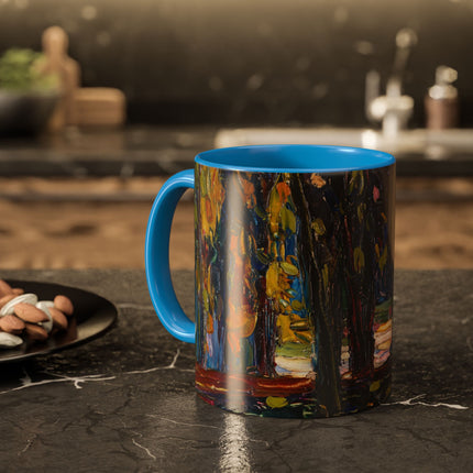 In the Park of St. Cloud by Wassily Kandinsky Colorful Mugs (11oz, 15oz)