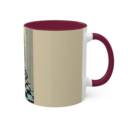 Cadmus Beheld a Female Figure by Virginia Frances Sterrett Colorful Mugs, 11oz