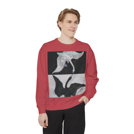 The Swan by Hilma af Klint Garment-Dyed Sweatshirt