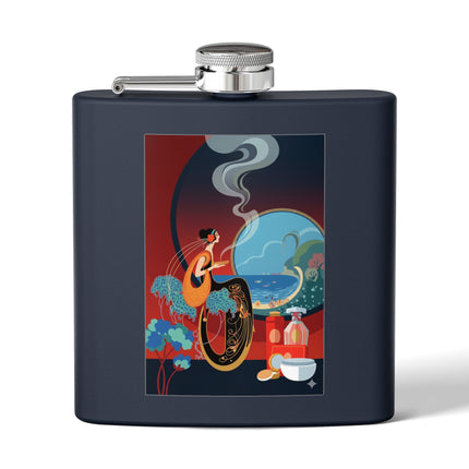 Golden Day Serenade Stainless Steel Flask – Elegant Harmony & Sunlit Grace