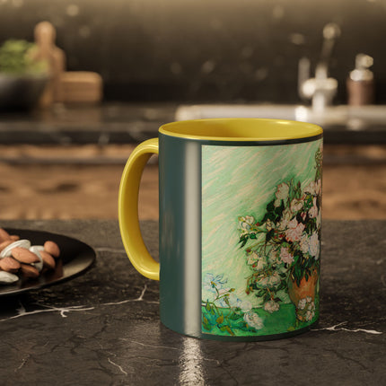 Roses by Vincent Van Gogh Colorful Mugs (11oz, 15oz)