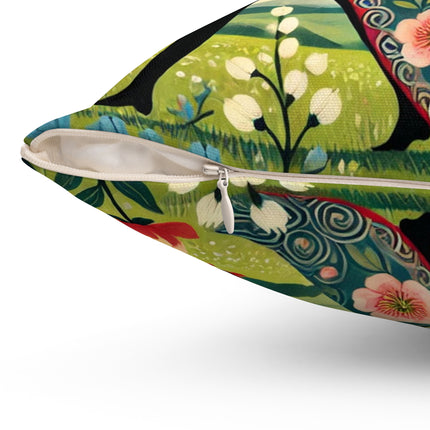 The Dragon Fairy’s Stride Spun Polyester Square Pillow
