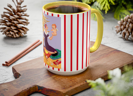 Art Deco Christmas Colorful Mugs (11oz, 15oz)